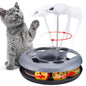 Cat Toys, Cat Toys for Indoor Cats,Interactive Kitten Toys Roller Tracks with Catnip Spring Pet Toy with Exercise Balls Teaser Mouse (red)