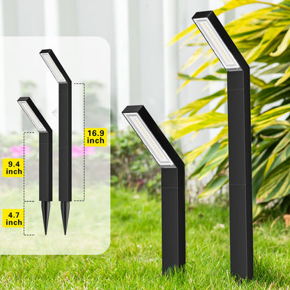 ROSHWEY Solar Pathway Lights Outdoor, 6 Pack Solar Lights Outdoor Waterproof, Bright Solar Garden Light for Outside, Landscape Lighting for Yard Patio Backyard Driveway Walkway Path Lawn