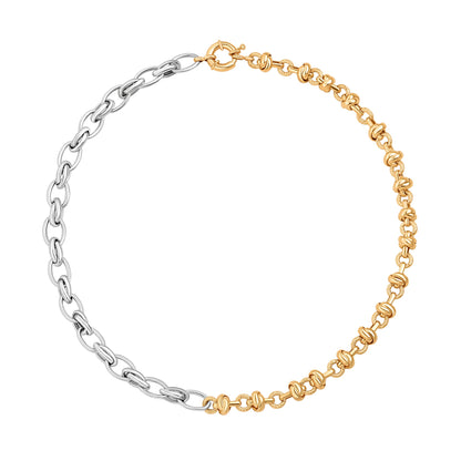 Aobei Pearl 18K Gold Paperclip Chain Choker Satellite Chain Biwa Pearl Pendant Necklace Dainty Jewelry for Women