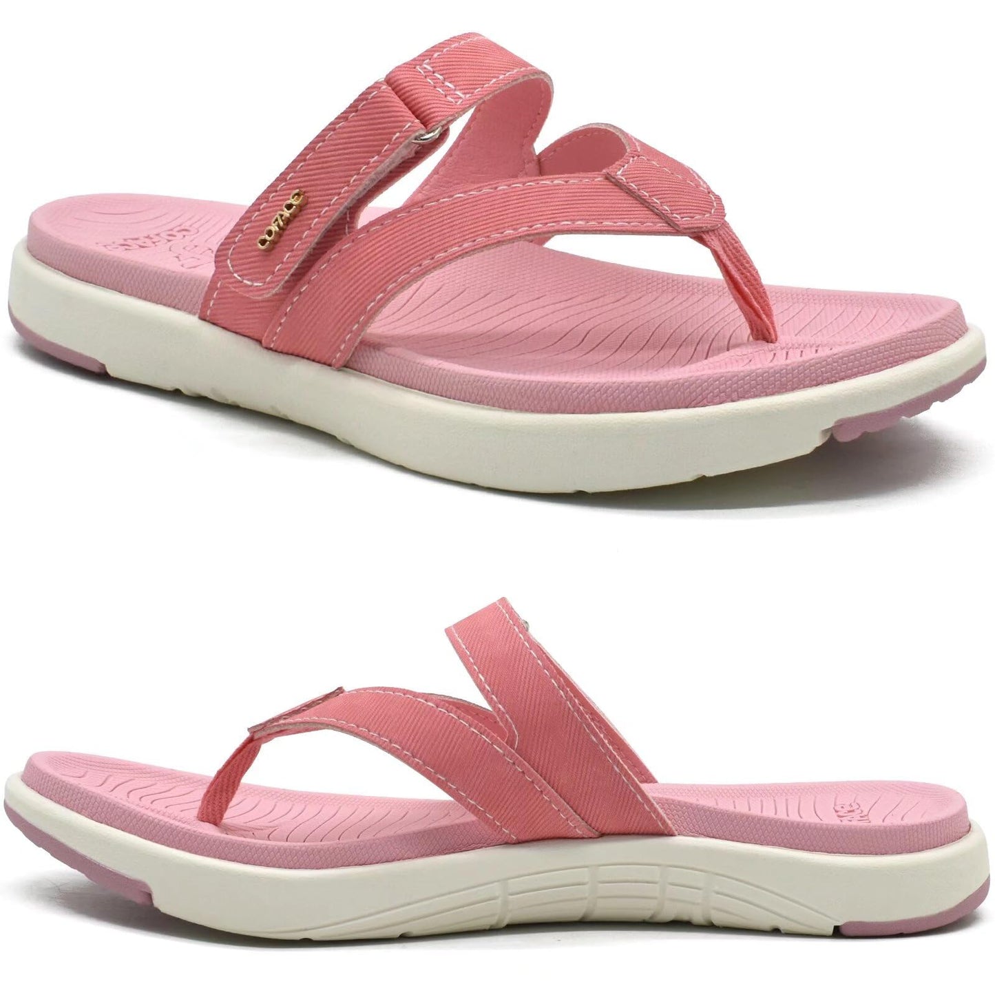 COFACE Womens Fashion Orthotic Flip Flops Ladies Slip On Lightweight Athletic Yoga Mat Cushion Thong Sandals With Comfortable Plantar Fasciitis Arch Support