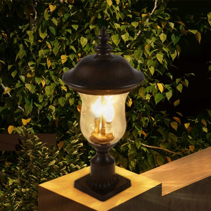 Vintage Outdoor Light Pole Lights, Waterproof Garden Patio Lights, Walkway & Driveway Lighting - One Piece No Bulb