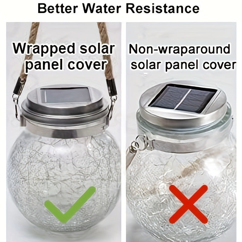Solar Outdoor Broken Glass Lantern