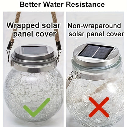 Solar Outdoor Broken Glass Lantern