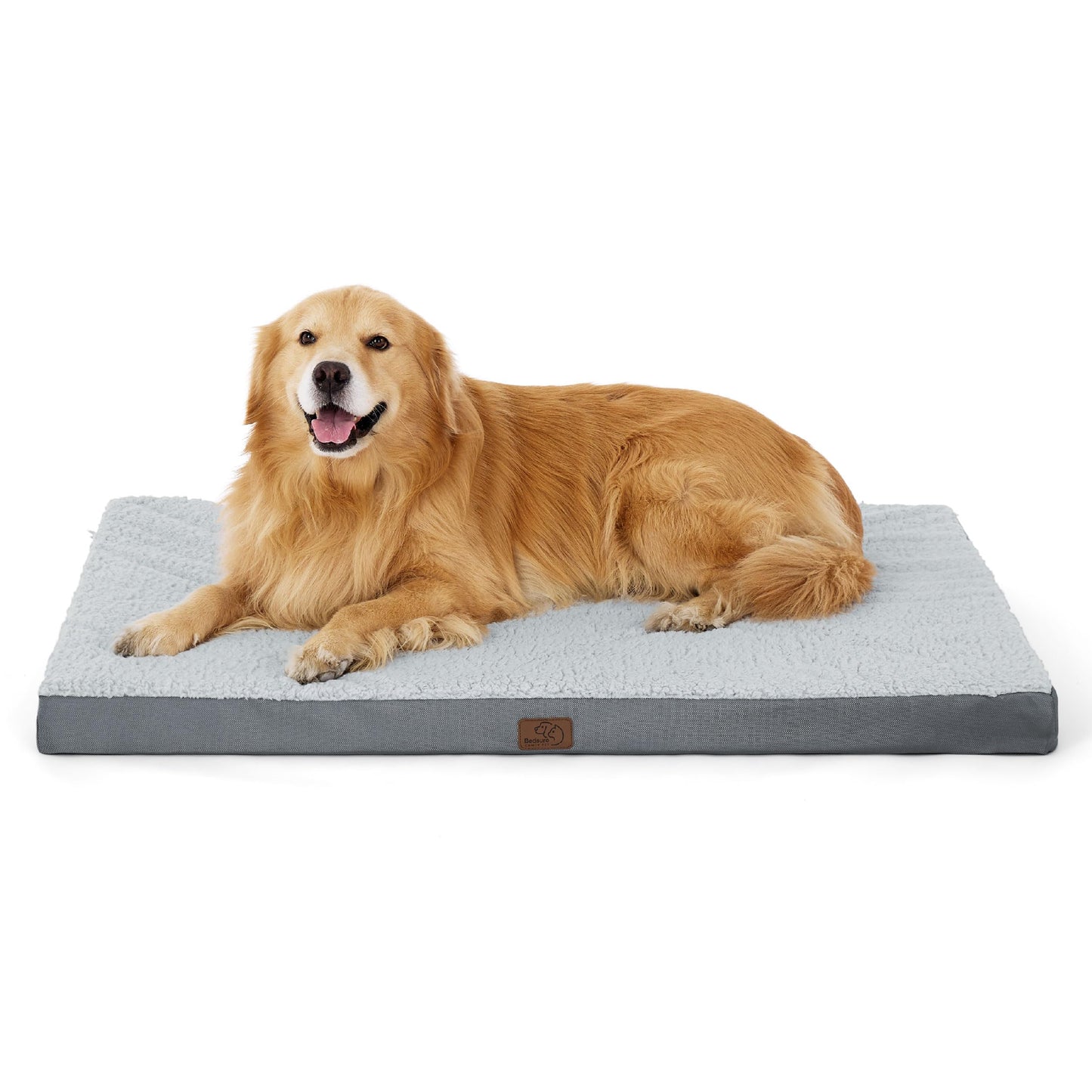Bedsure Dog Bed for Large Dogs - Orthopedic Waterproof Puppy Beds with Removable Washable Cover, Egg Crate Foam Pet Mat, Suitable for Pet Up to 65 lbs
