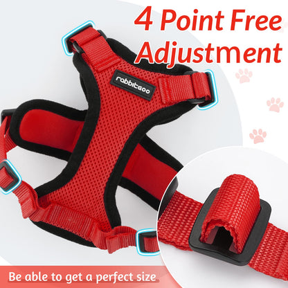 rabbitgoo Cat Harness and Leash for Walking, Escape Proof Soft Adjustable Vest Harnesses for Cats, Easy Control Breathable Reflective Strips Jacket, Black, XS
