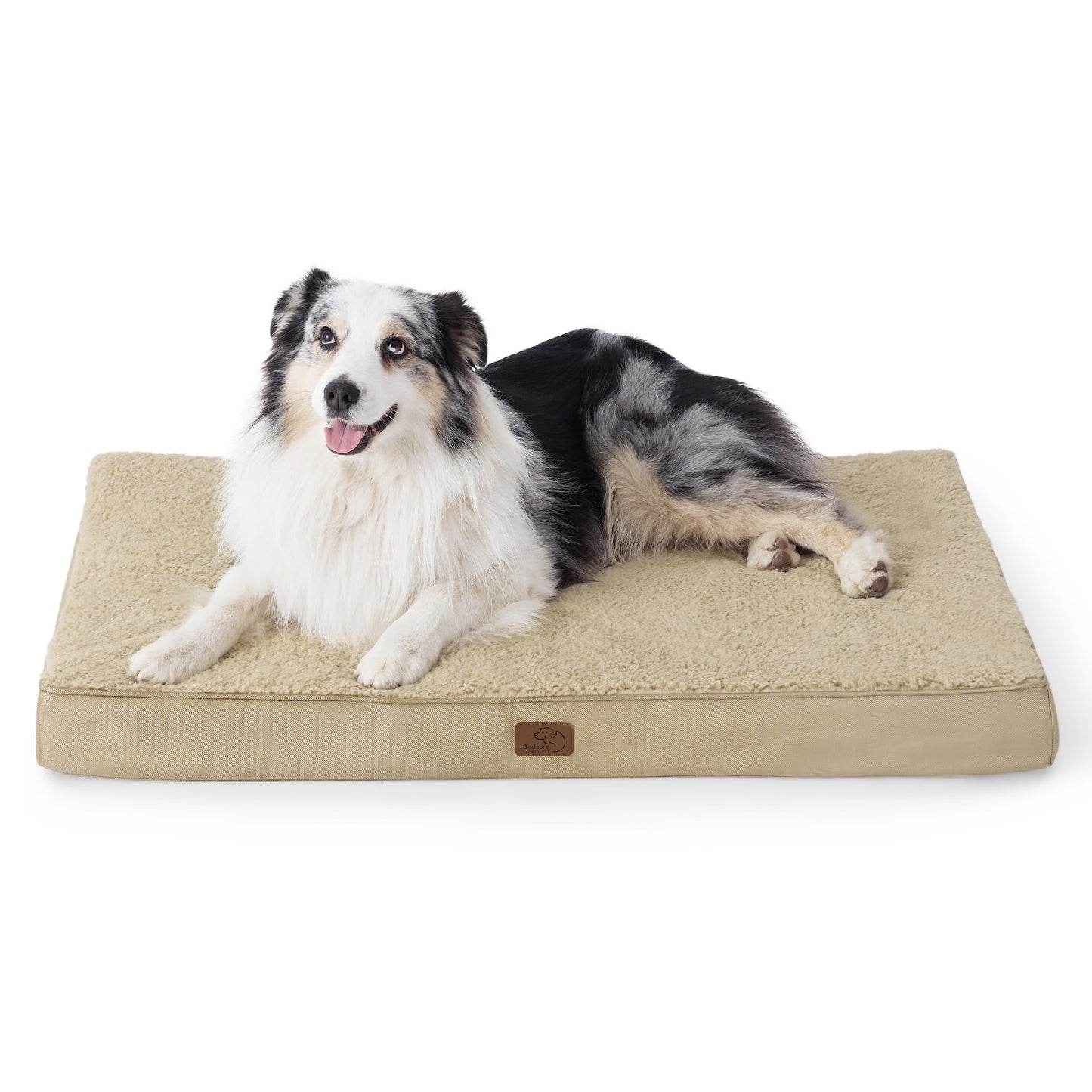 Bedsure Dog Bed for Large Dogs - Orthopedic Waterproof Puppy Beds with Removable Washable Cover, Egg Crate Foam Pet Mat, Suitable for Pet Up to 65 lbs