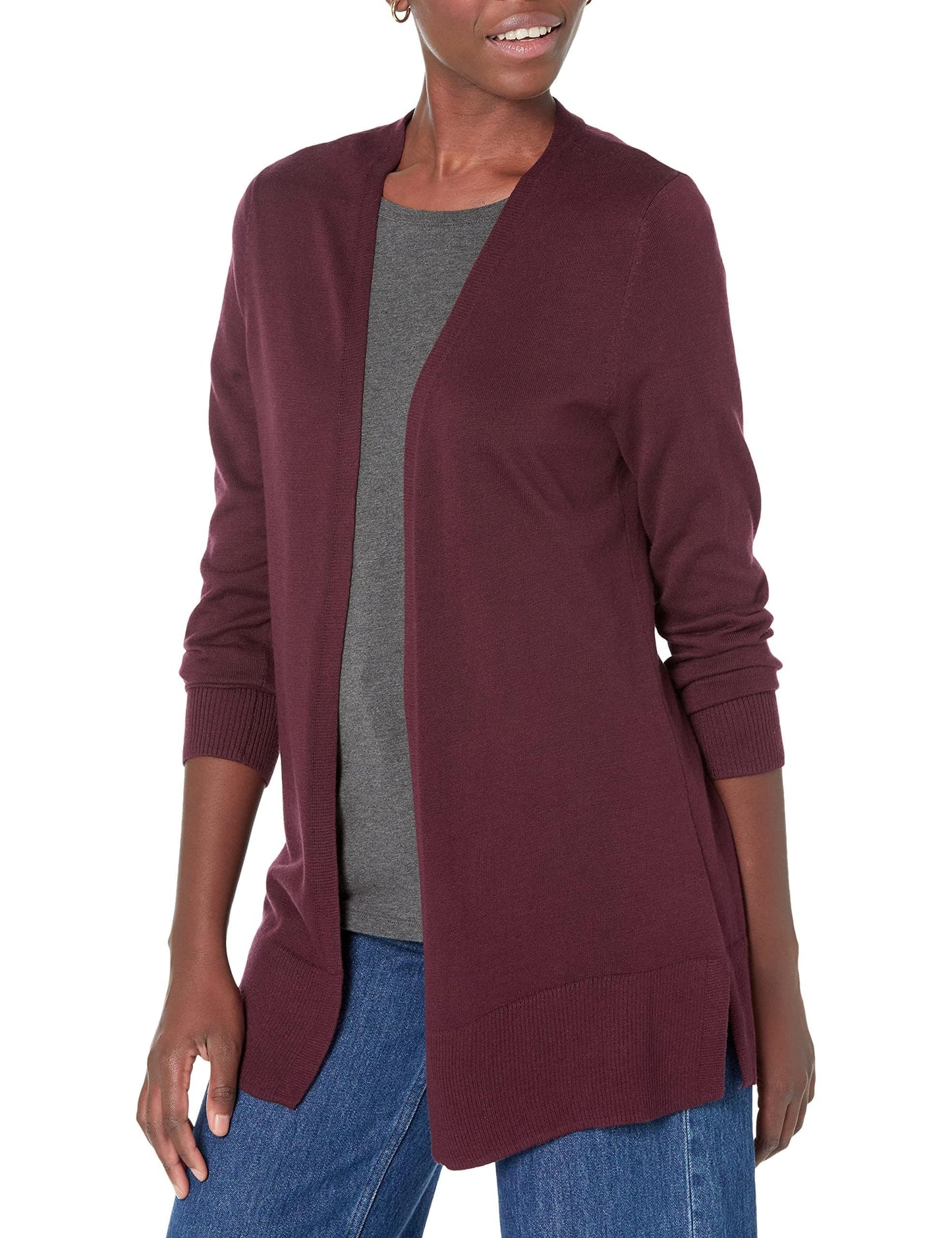 Women's Lightweight Open-Front Cardigan Sweater (Available in Plus Size)
