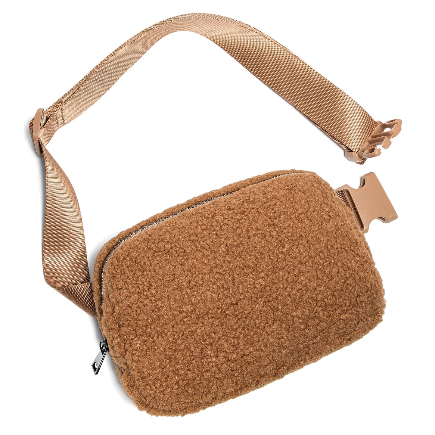 Gitus Belt Bag Fanny Pack Crossbody Bags with Initial Letter Patch Cute Stuff Birthday Gifts for Teenager Girls Cool Stuff for Teens Trendy Preppy Stuff for Teen Girls (Beige-A)