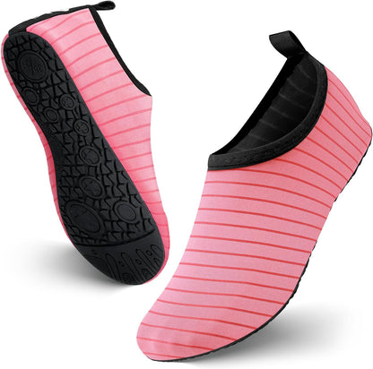 JOTO Water Shoes for Women Men Kids, Barefoot Quick-Dry Aqua Water Socks Slip-on Swim Beach Shoes for Snorkeling Surfing Kayaking Beach Walking Yoga