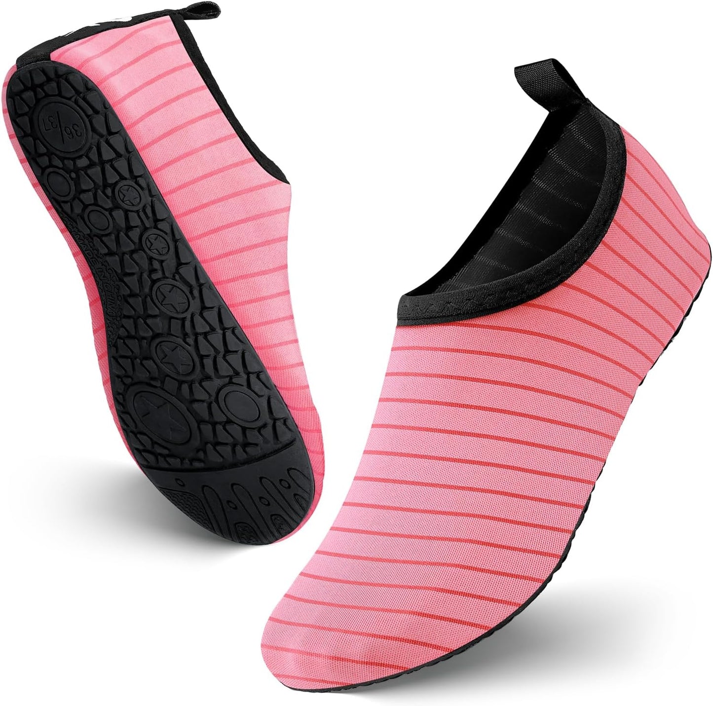 JOTO Water Shoes for Women Men Kids, Barefoot Quick-Dry Aqua Water Socks Slip-on Swim Beach Shoes for Snorkeling Surfing Kayaking Beach Walking Yoga