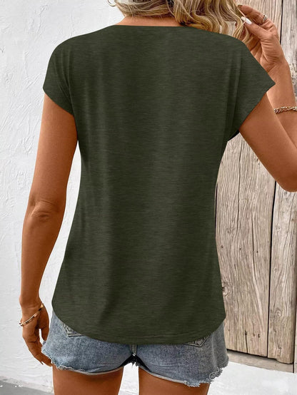 Bliwov 3 Pack Women's Cap Sleeve Tank Tops U Neck Spring Summer Tops Casual Tee Shirts 2025 Beach Vacation Fashion Clothes