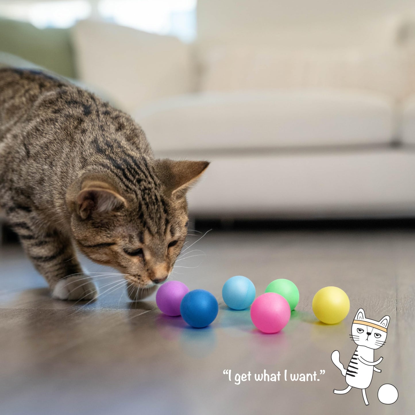 Catstages Tower of Tracks Interactive 3-Tier Cat Track Toy with Spinning Balls, Orange