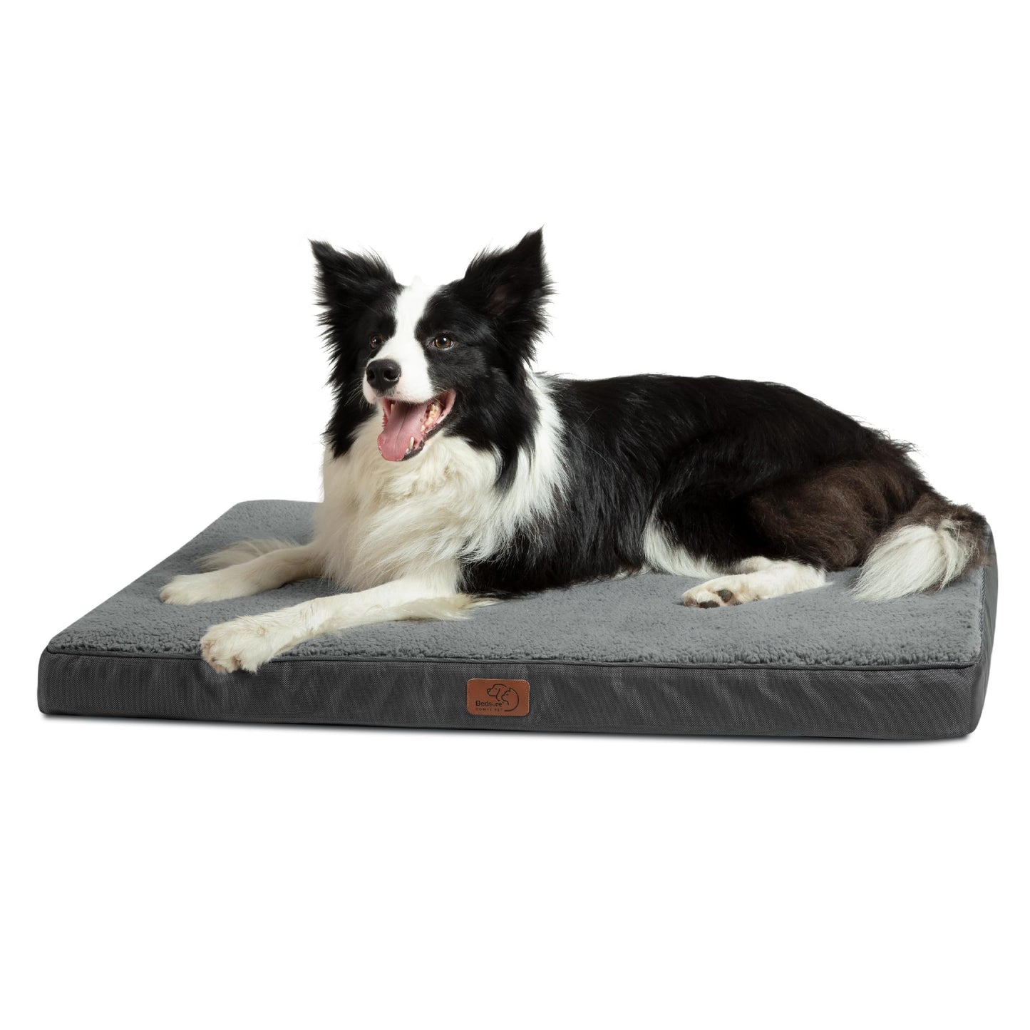 Bedsure Dog Bed for Large Dogs - Orthopedic Waterproof Puppy Beds with Removable Washable Cover, Egg Crate Foam Pet Mat, Suitable for Pet Up to 65 lbs
