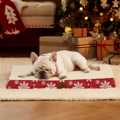 Bedsure Dog Bed for Large Dogs - Orthopedic Waterproof Puppy Beds with Removable Washable Cover, Egg Crate Foam Pet Mat, Suitable for Pet Up to 65 lbs