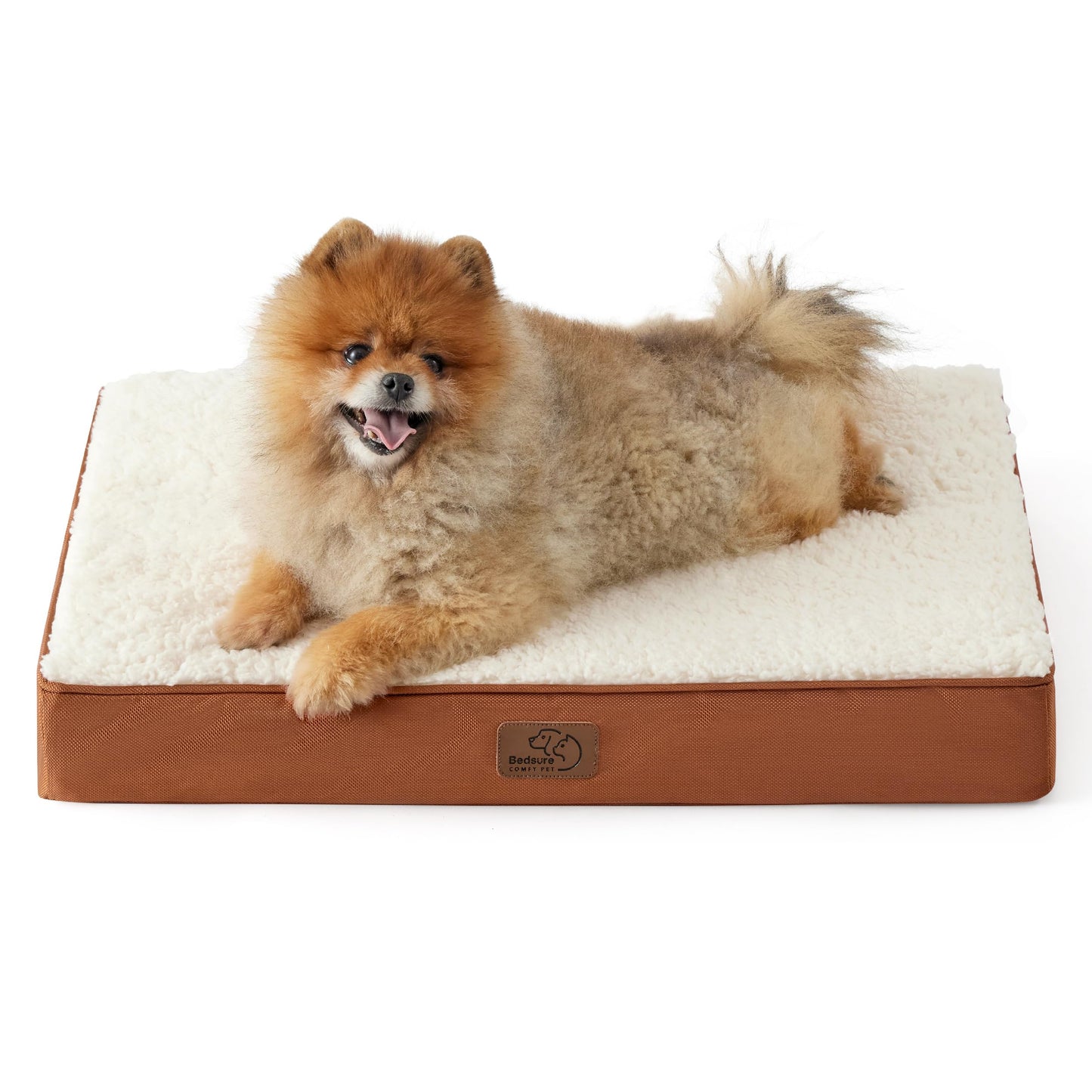 Bedsure Dog Bed for Large Dogs - Orthopedic Waterproof Puppy Beds with Removable Washable Cover, Egg Crate Foam Pet Mat, Suitable for Pet Up to 65 lbs