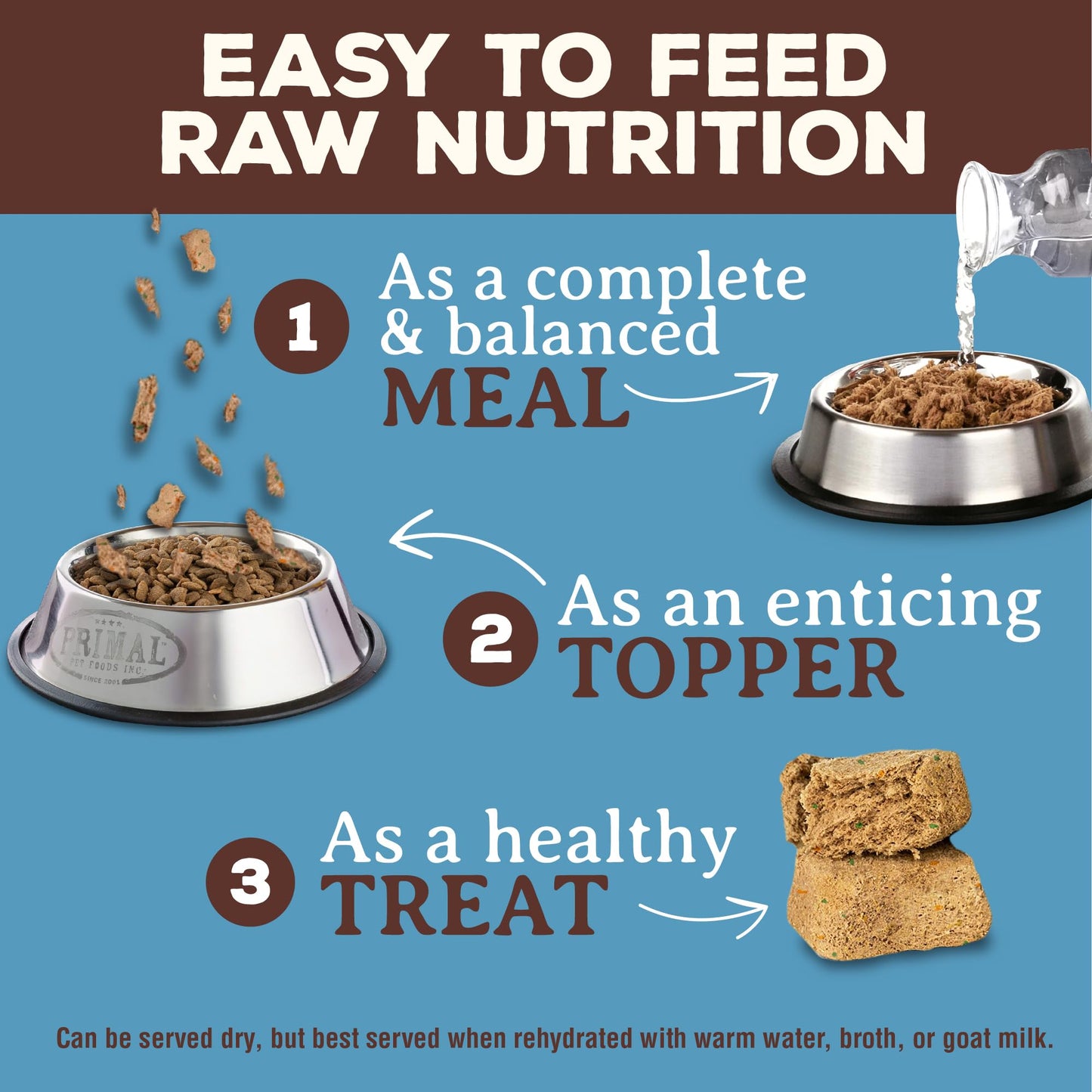 Primal Freeze Dried Raw Cat Food Nuggets Venison, Complete & Balanced Meal or Topper, Premium, Healthy, Grain Free, High Protein Raw Cat Food with Probiotics (14 oz)