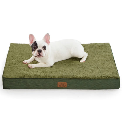 Bedsure Dog Bed for Large Dogs - Orthopedic Waterproof Puppy Beds with Removable Washable Cover, Egg Crate Foam Pet Mat, Suitable for Pet Up to 65 lbs