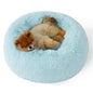Bedsure Calming Cat Beds for Indoor Cats - Small Cat Bed Washable 20 inches, Anti-Slip Round Fluffy Plush Faux Fur Pet Bed, Fits up to 15 lbs Pets, Camel