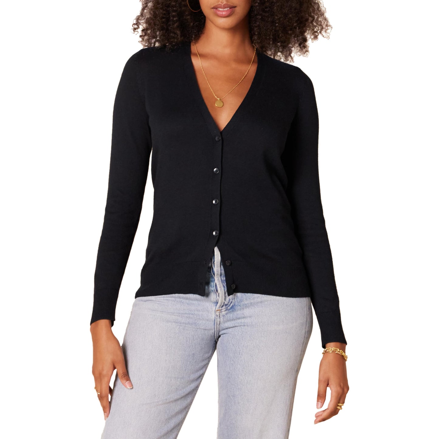 Amazon Essentials Women's Lightweight V-Neck Cardigan Sweater (Available in Plus Size)