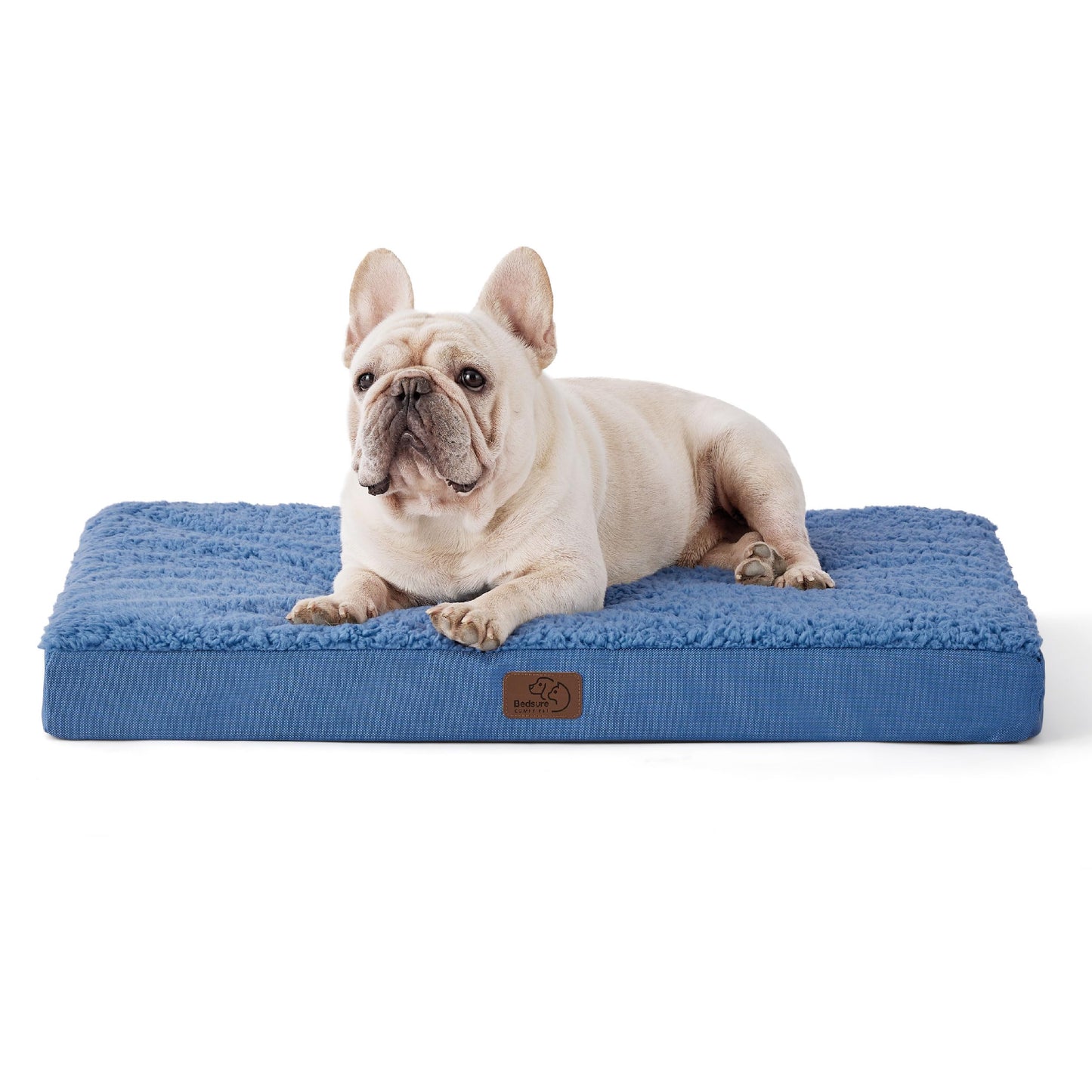 Bedsure Dog Bed for Large Dogs - Orthopedic Waterproof Puppy Beds with Removable Washable Cover, Egg Crate Foam Pet Mat, Suitable for Pet Up to 65 lbs