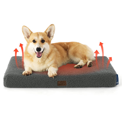 Bedsure Dog Bed for Large Dogs - Orthopedic Waterproof Puppy Beds with Removable Washable Cover, Egg Crate Foam Pet Mat, Suitable for Pet Up to 65 lbs