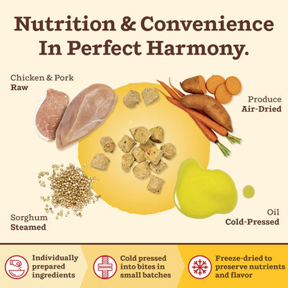 Primal Kibble in The Raw, Freeze Dried Dog Food, Puppy Recipe, Scoop & Serve, Made with Raw Protein, Whole Ingredient Nutrition, Crafted in The USA, Dry Dog Food 5.4 lb Bag