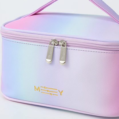 Meiyuuo Cute Makeup Bag Small Cosmetic Bags for Women Girls Gift for Teens Medium Pouch for Purse Essentials Toiletry Zip Pouch PU Waterproof Organizer Case (Cow Print)