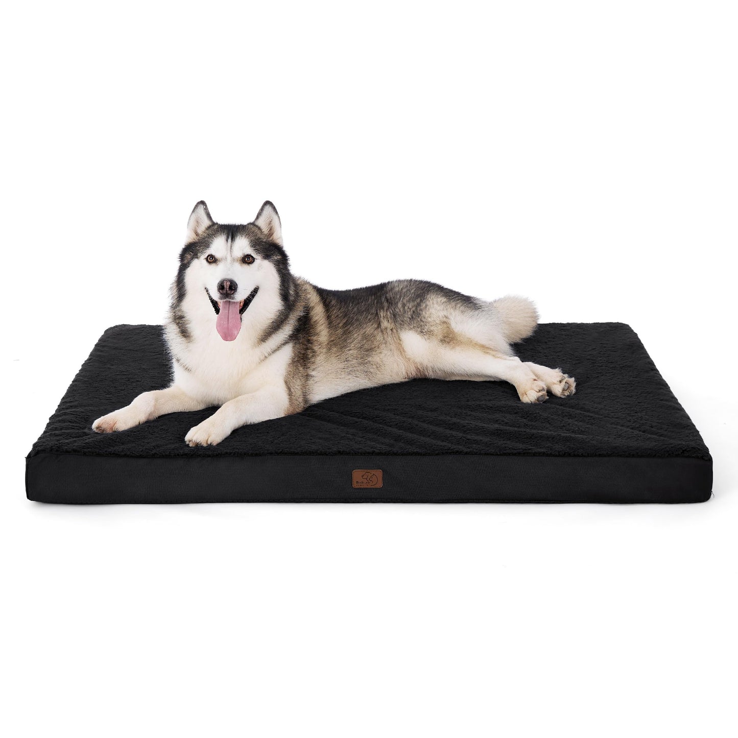 Bedsure Dog Bed for Large Dogs - Orthopedic Waterproof Puppy Beds with Removable Washable Cover, Egg Crate Foam Pet Mat, Suitable for Pet Up to 65 lbs