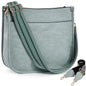 HKCLUF Crossbody Bags for Women Trendy Vegan Leather Hobo Handbags With 2PCS Adjustable Guitar Strap Shoulder Bucket Bags
