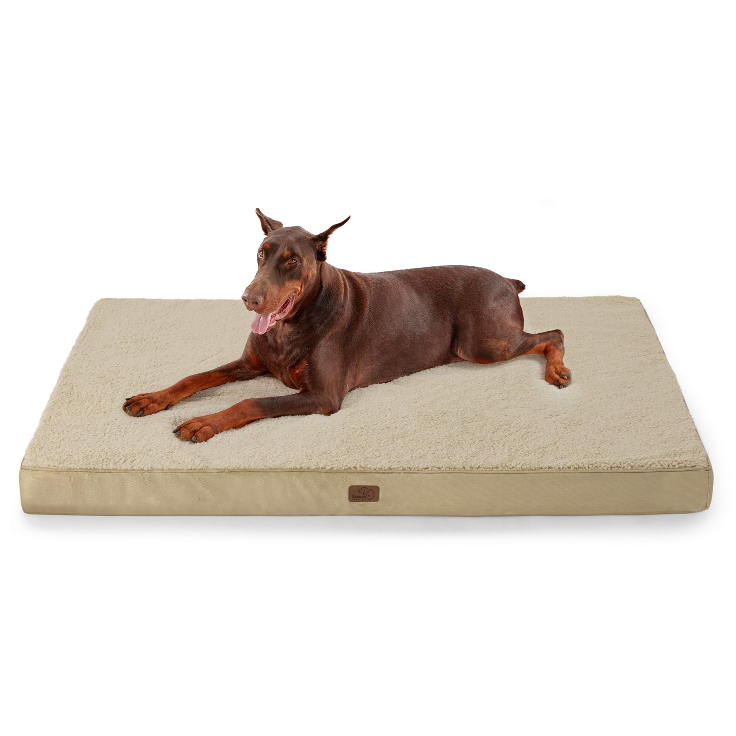 Bedsure Dog Bed for Large Dogs - Orthopedic Waterproof Puppy Beds with Removable Washable Cover, Egg Crate Foam Pet Mat, Suitable for Pet Up to 65 lbs