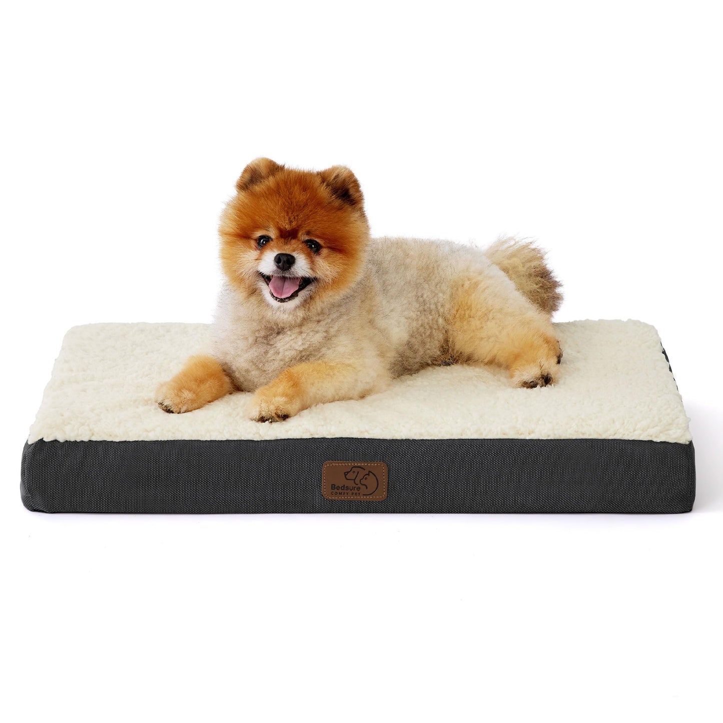 Bedsure Dog Bed for Large Dogs - Orthopedic Waterproof Puppy Beds with Removable Washable Cover, Egg Crate Foam Pet Mat, Suitable for Pet Up to 65 lbs
