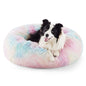 Bedsure Calming Cat Beds for Indoor Cats - Small Cat Bed Washable 20 inches, Anti-Slip Round Fluffy Plush Faux Fur Pet Bed, Fits up to 15 lbs Pets, Camel