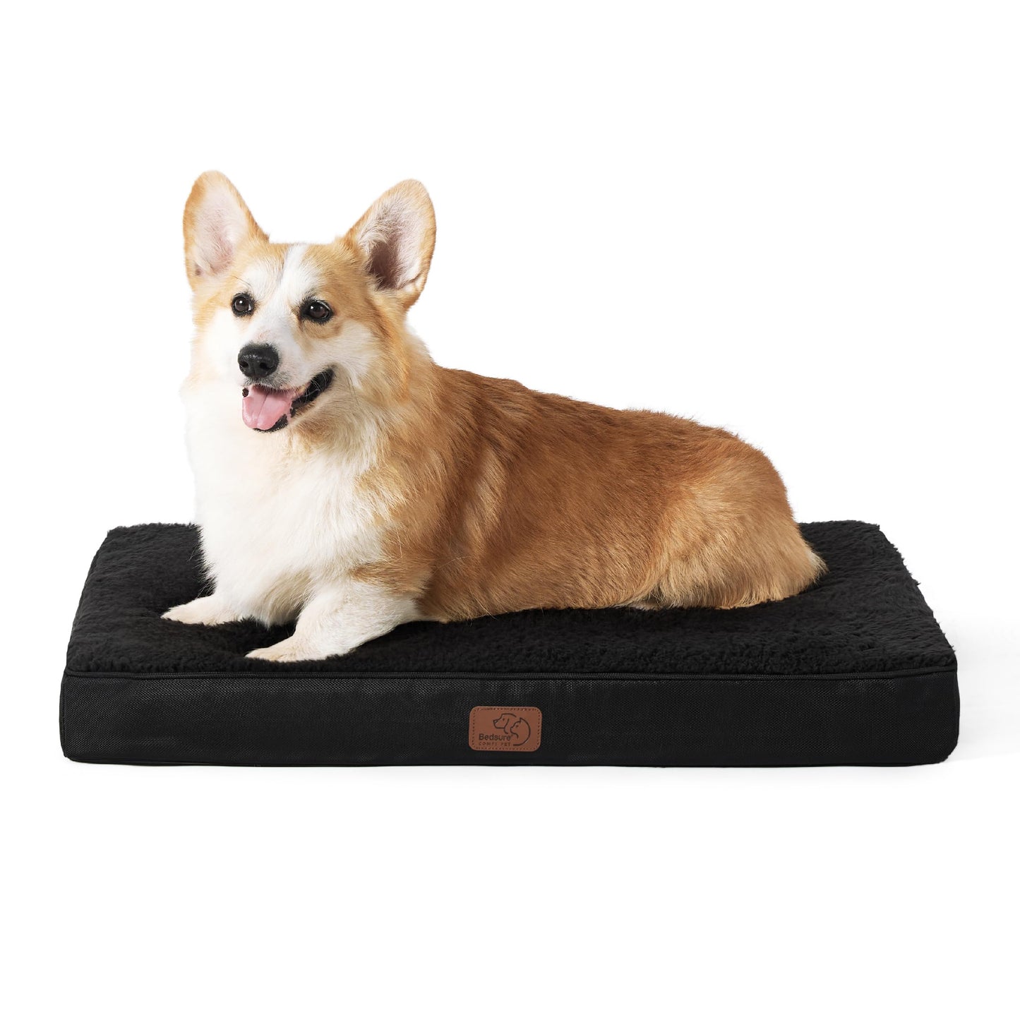 Bedsure Dog Bed for Large Dogs - Orthopedic Waterproof Puppy Beds with Removable Washable Cover, Egg Crate Foam Pet Mat, Suitable for Pet Up to 65 lbs