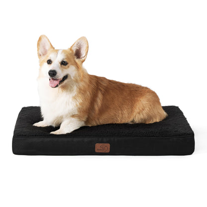 Bedsure Dog Bed for Large Dogs - Orthopedic Waterproof Puppy Beds with Removable Washable Cover, Egg Crate Foam Pet Mat, Suitable for Pet Up to 65 lbs