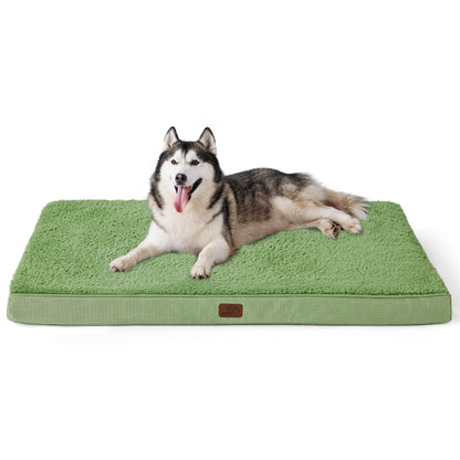 Bedsure Dog Bed for Large Dogs - Orthopedic Waterproof Puppy Beds with Removable Washable Cover, Egg Crate Foam Pet Mat, Suitable for Pet Up to 65 lbs