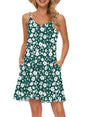 MISFAY Women's Summer Spaghetti Strap Casual Swing Tank Beach Cover Up Dress with Pockets