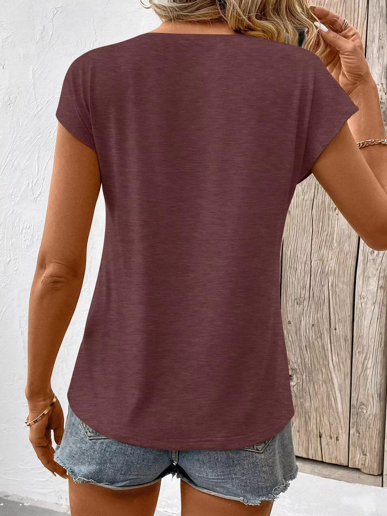 Bliwov 3 Pack Women's Cap Sleeve Tank Tops U Neck Spring Summer Tops Casual Tee Shirts 2025 Beach Vacation Fashion Clothes