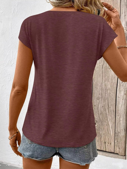 Bliwov 3 Pack Women's Cap Sleeve Tank Tops U Neck Spring Summer Tops Casual Tee Shirts 2025 Beach Vacation Fashion Clothes