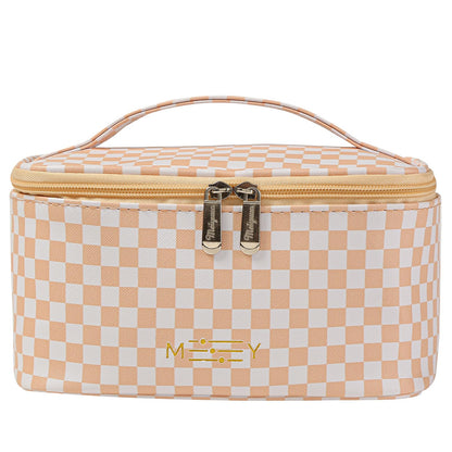Meiyuuo Cute Makeup Bag Small Cosmetic Bags for Women Girls Gift for Teens Medium Pouch for Purse Essentials Toiletry Zip Pouch PU Waterproof Organizer Case (Cow Print)