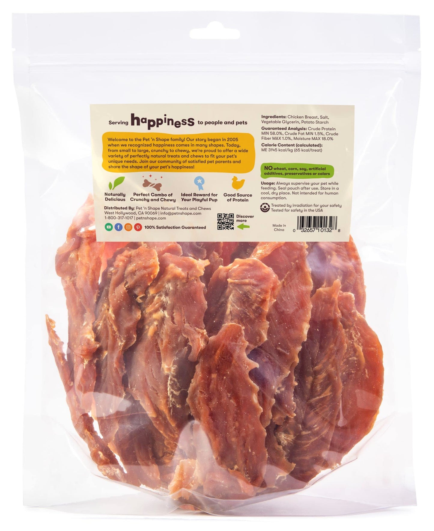 Pet 'n Shape Chik 'n Breast Jerky Dog Treats - 1 Pound