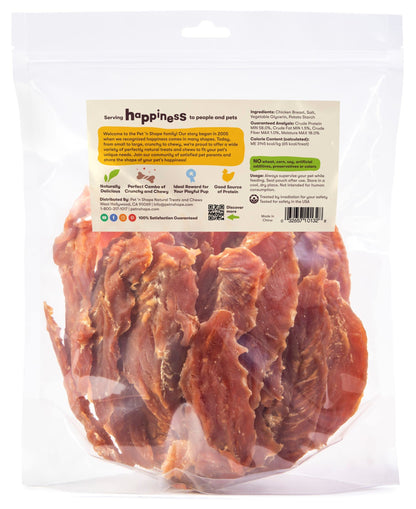 Pet 'n Shape Chik 'n Breast Jerky Dog Treats - 1 Pound