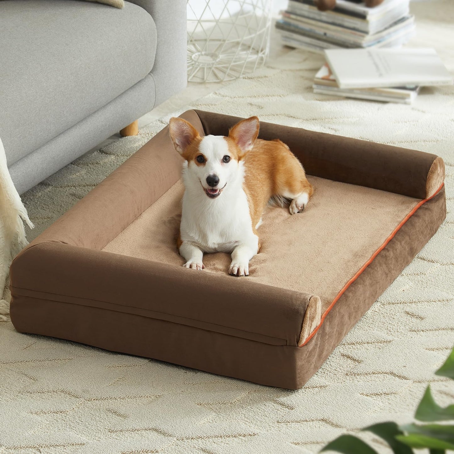 BFPETHOME Dog Beds for Large Dogs, Orthopedic Dog Bed for Medium Large Dogs,Big Waterproof Couch Dog Pet Bed with Removable Washable Cover