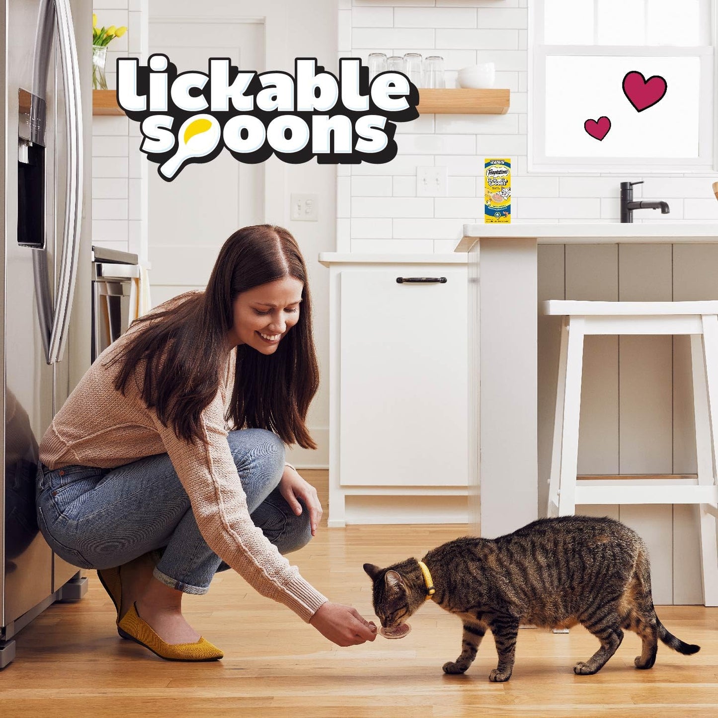 Temptations Lickable Spoons Adult Wet Cat Treat, 10 Grams, Variety Pack of 24