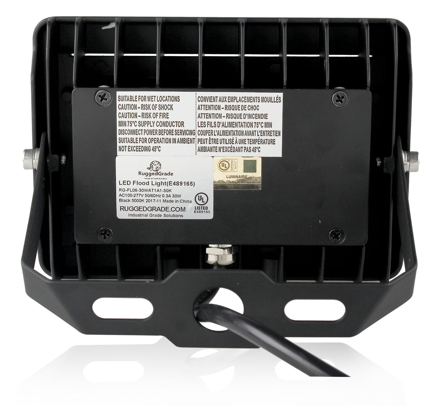 RuggedGrade 120W - Kivo II CS Series LED Floodlight - 17,400 Lumens - Color Selectable 30K/40K/50K - Knuckle Mount