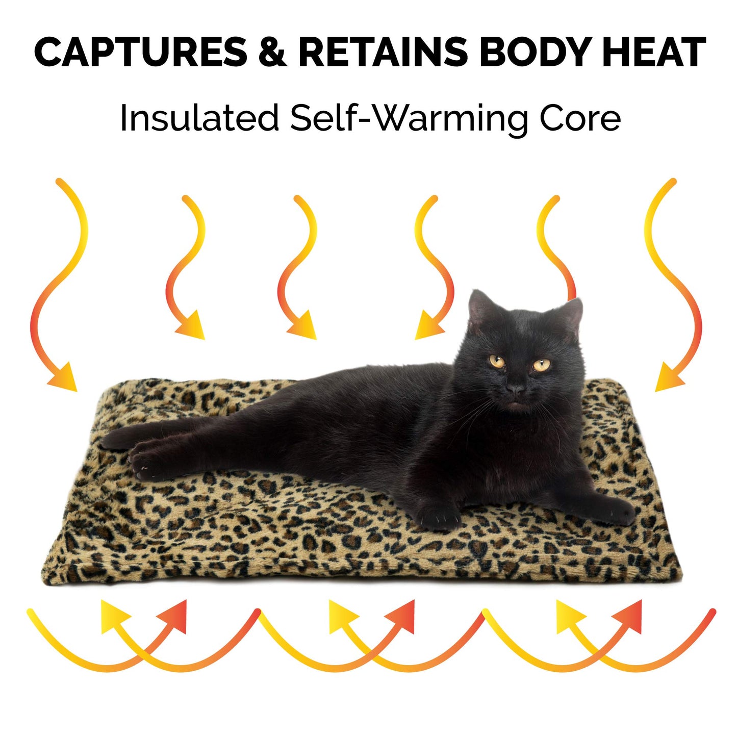Furhaven ThermaNAP Self-Warming Cat Bed for Indoor Cats & Small Dogs, Washable & Reflects Body Heat - Quilted Faux Fur Reflective Bed Mat - Gray, Small