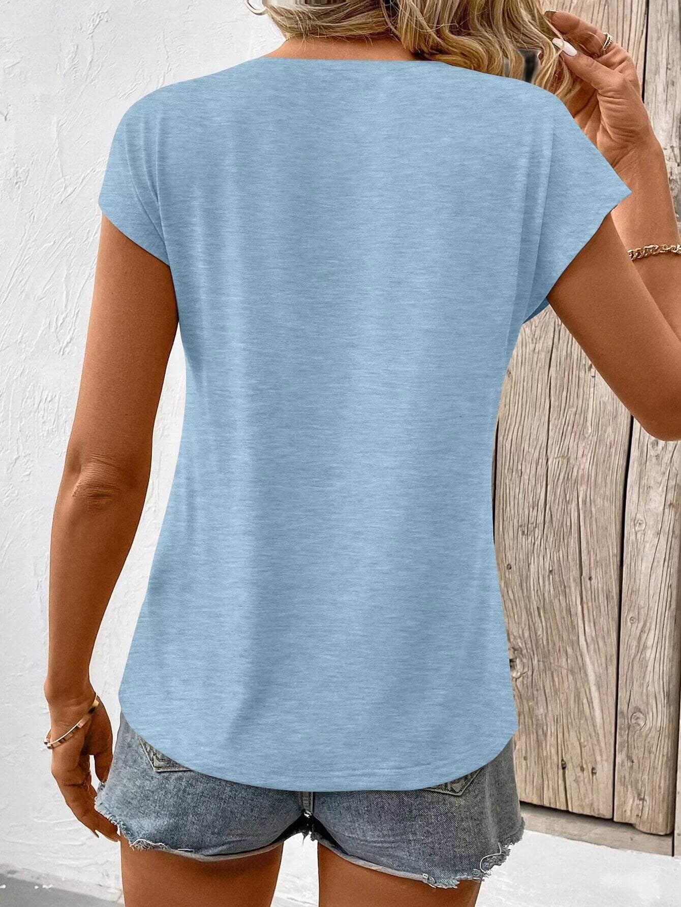 Bliwov 3 Pack Women's Cap Sleeve Tank Tops U Neck Spring Summer Tops Casual Tee Shirts 2025 Beach Vacation Fashion Clothes