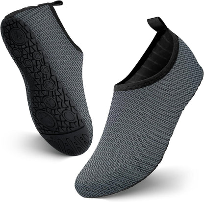 JOTO Water Shoes for Women Men Kids, Barefoot Quick-Dry Aqua Water Socks Slip-on Swim Beach Shoes for Snorkeling Surfing Kayaking Beach Walking Yoga