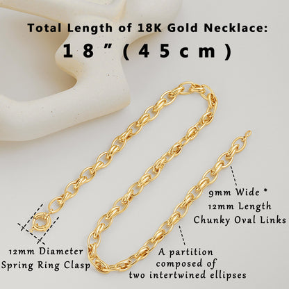 Aobei Pearl 18K Gold Paperclip Chain Choker Satellite Chain Biwa Pearl Pendant Necklace Dainty Jewelry for Women