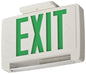 Lithonia Lighting ECBG LED M6 LED Exit and Emergency Light Bar Combo Fixture with Back Up Battery, Green Letters
