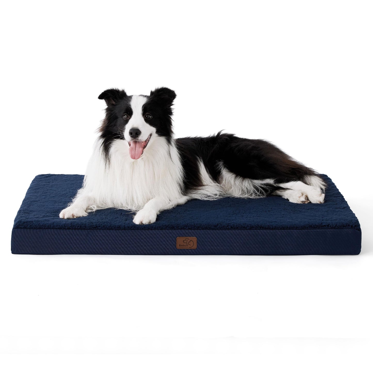 Bedsure Dog Bed for Large Dogs - Orthopedic Waterproof Puppy Beds with Removable Washable Cover, Egg Crate Foam Pet Mat, Suitable for Pet Up to 65 lbs